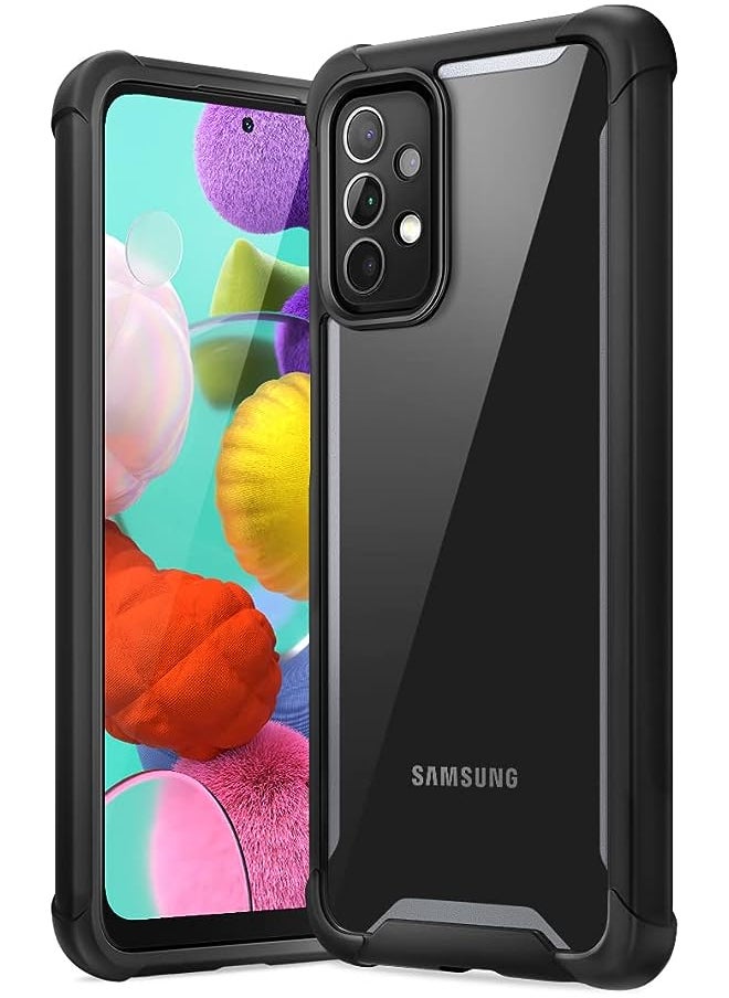 I-blason AresLite Series Designed for Samsung Galaxy A53 Case, Dual Layer Rugged Clear Bumper Case (Black)  - Image 1