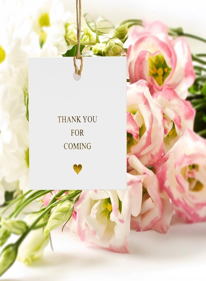 joycraft 50Pcs Thank You for Coming Tags, 2.5 in Gold Foil White Kraft Paper Gift Tags, Square Thank You Hangtags for Wedding, Birthday, Baby Shower, Holidays, Anniversary - Image 5