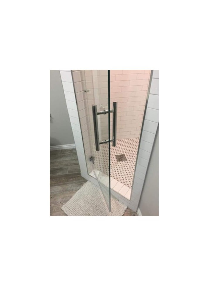 SS SS Tech Gulf Light 60 cm Solid Standoffs Heavy-Duty Commercial Grade-304 Stainless Steel Push Pull Door Handle/Barn Door Pull Handle/Glass Pulls, Mirror-Polished.  - Image 1