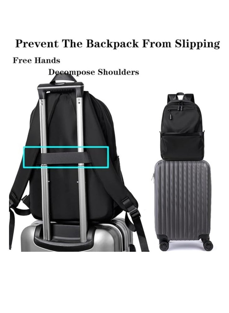 TRASSLE Laptop Backpack for Men Women, Water Resistant Travel Bag,Business Slim Durable College School Bookbag Fits 15.6 Inch Notebook  - Image 2