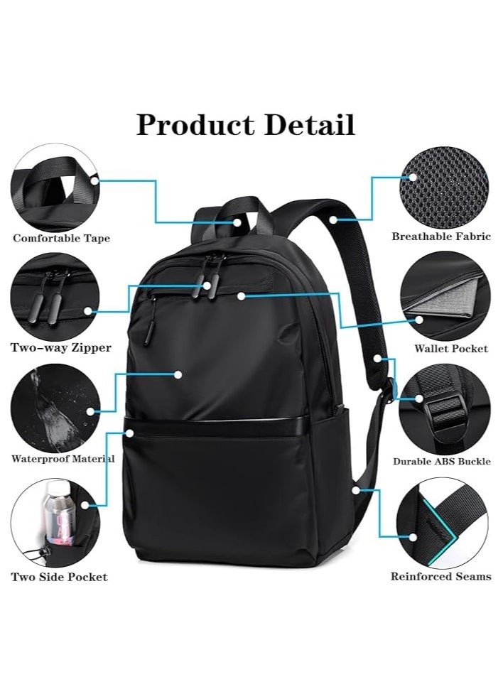 TRASSLE Laptop Backpack for Men Women, Water Resistant Travel Bag,Business Slim Durable College School Bookbag Fits 15.6 Inch Notebook  - Image 4
