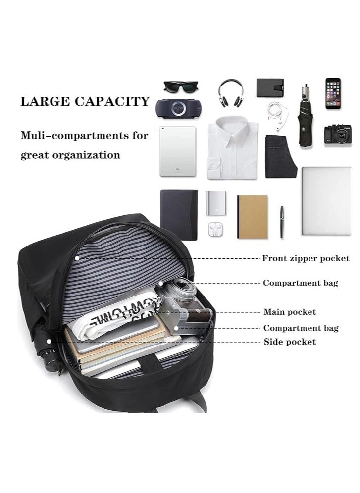 TRASSLE Laptop Backpack for Men Women, Water Resistant Travel Bag,Business Slim Durable College School Bookbag Fits 15.6 Inch Notebook  - Image 3