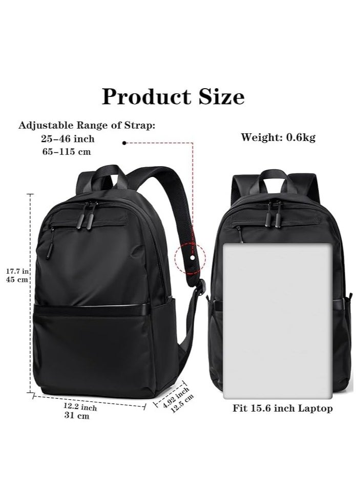 TRASSLE Laptop Backpack for Men Women, Water Resistant Travel Bag,Business Slim Durable College School Bookbag Fits 15.6 Inch Notebook  - Image 5
