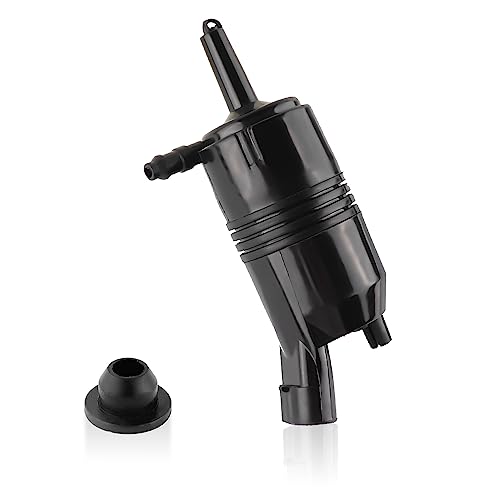 Car Windshield Washer PumpOEM385232316A Windshield Wiper Pump Compatible with Chevy SilveradoImpalaGMC SierraCadillacBuickCar Accessories Single Hole Washer Fluid Pump with Grommet