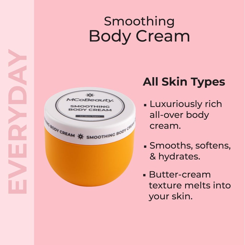 MCoBeauty - Everyday Smoothing Body Cream - With Caffeine, Cacao Extract, Shea Butter, and Coconut Oil, Vegan, Cruelty Free Cosmetics - Warm Pistachio & Sandalwood Scent - Stocking Gifts - Image 3