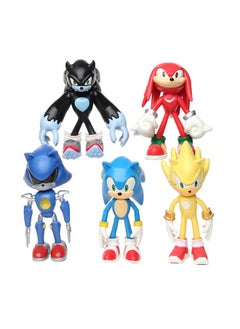 NIBEMINENT 5-Piece Sonic Inspired Collectible Action Figures  - Image 1