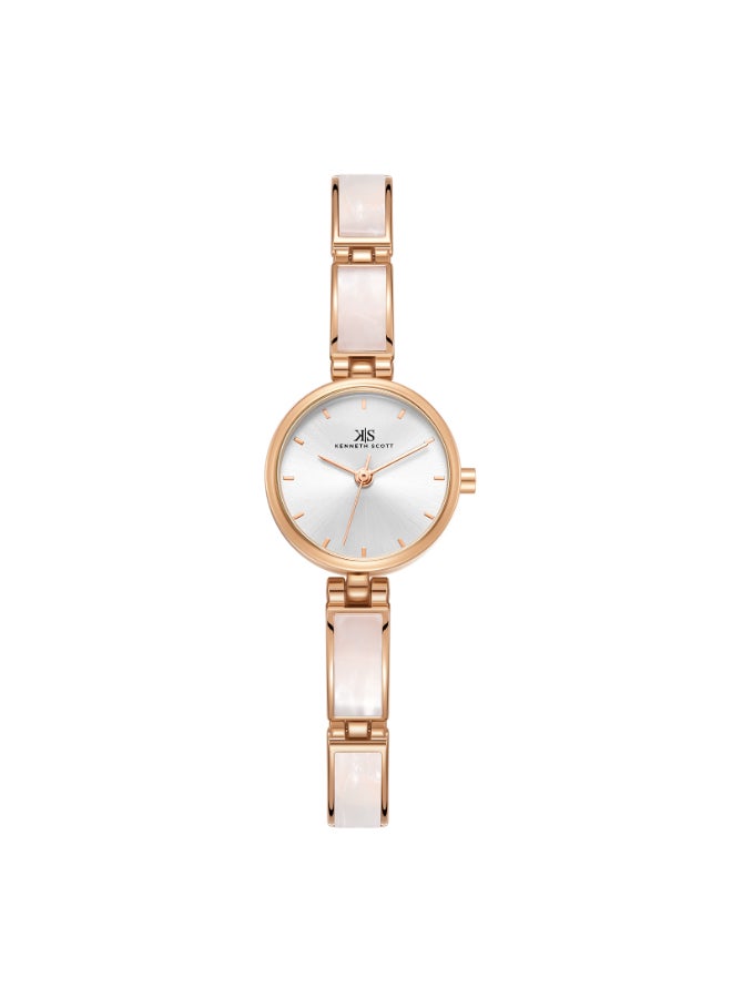 KENNETH SCOTT Women's Alloy and Acetate Plastic Analog Watch K24502-RCWW - 22 mm  - Image 1