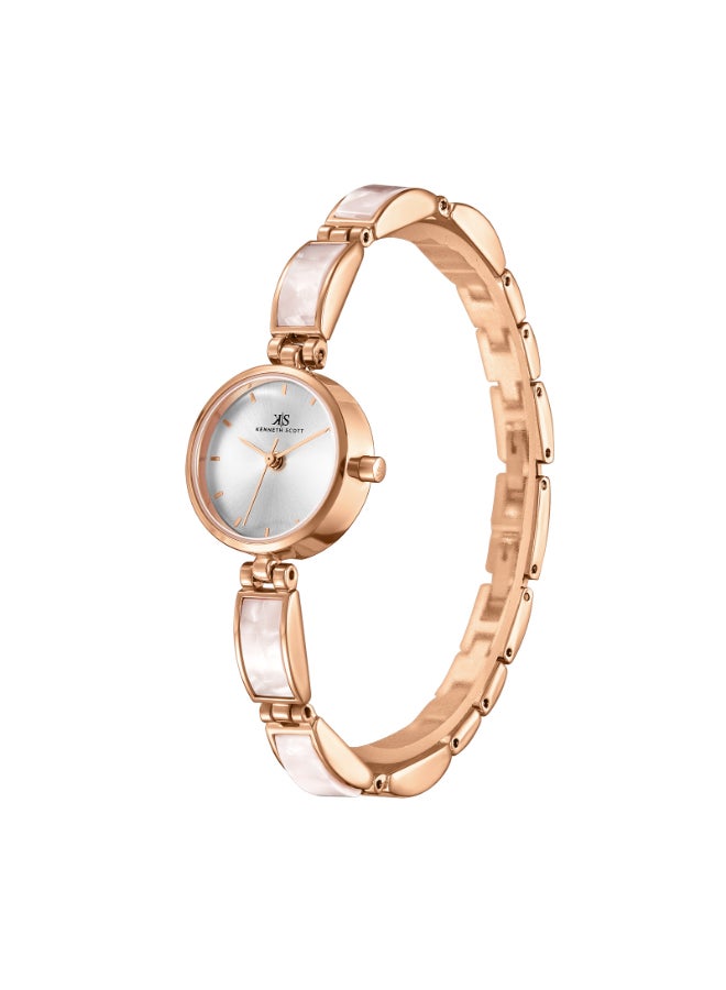 KENNETH SCOTT Women's Alloy and Acetate Plastic Analog Watch K24502-RCWW - 22 mm  - Image 2