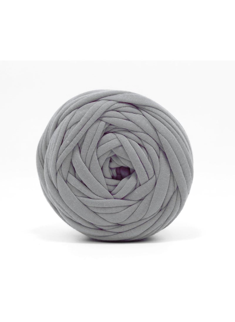 Artify Artify | Tshirt Yarn (7mm, 500gms) | Knitting Yarn for Hand DIY Bag, Basket Cushion and Other Crochet Projects - Steel  - Image 2