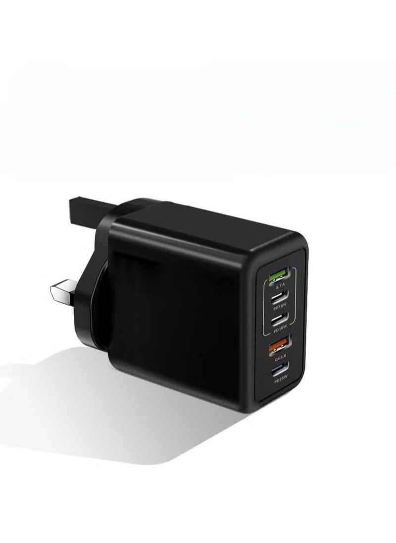 Generic 120W mobile phone fast charging charger Type-c PD+USB suitable for Apple, Huawei, Xiaomi, Samsung multi port charging heads  - Image 1