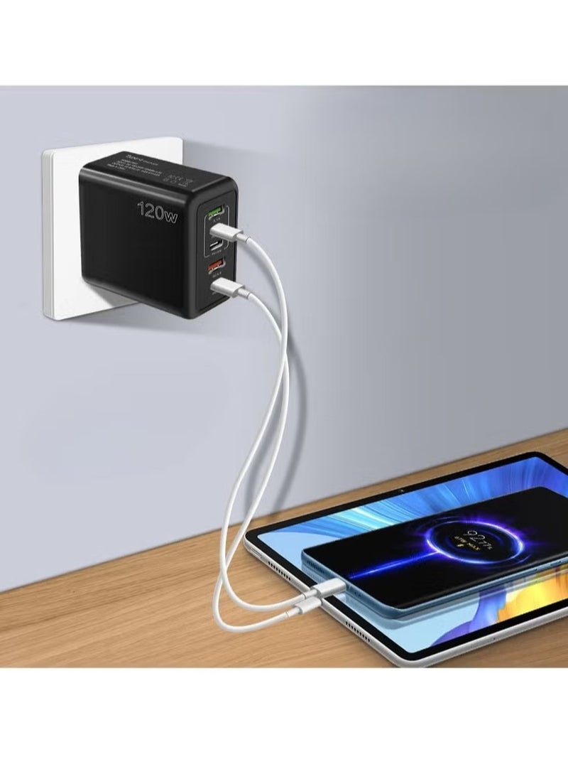 Generic 120W mobile phone fast charging charger Type-c PD+USB suitable for Apple, Huawei, Xiaomi, Samsung multi port charging heads  - Image 2