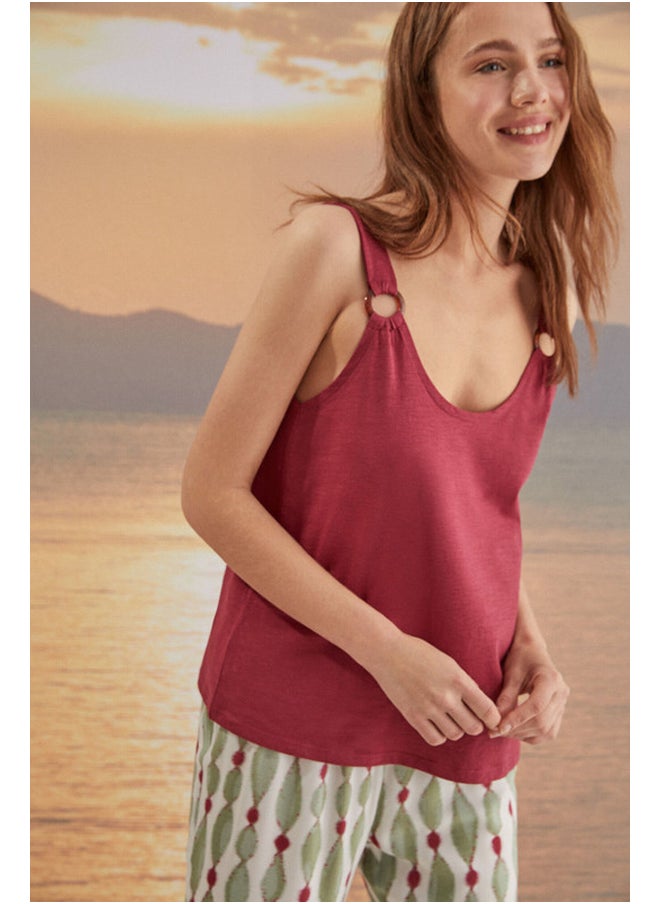 women'secret Cotton strappy top  - Image 2