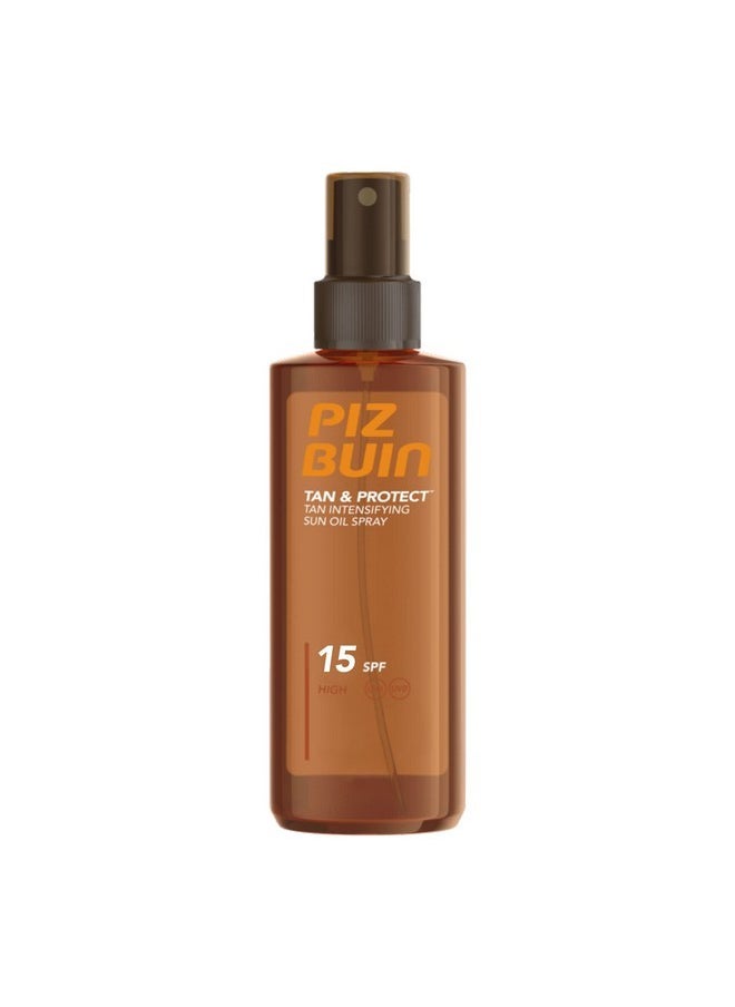 Piz Buin Piz Buin Tan and Protect Oil Spray Spf15 150ml  - Image 1