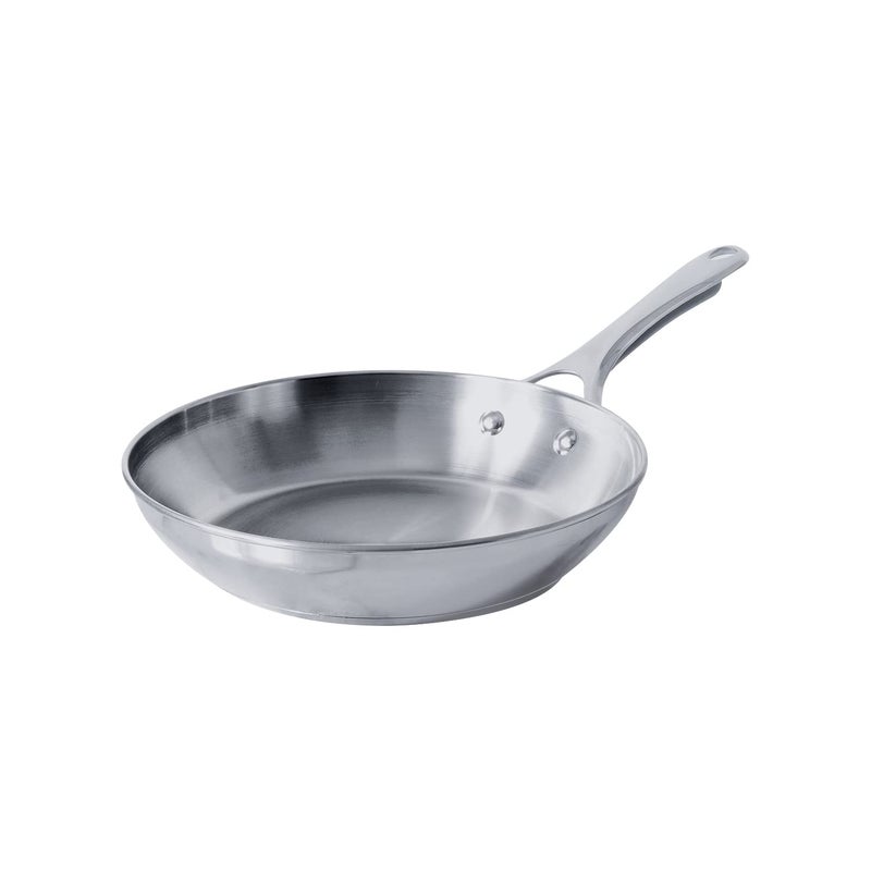 Meyer Select Nickel Free Stainless Steel Frypan | Frying Pan | Steel Frying Pan with Triply Base | Steel Fry pan | Gas and Induction Compatible, 26 cm/ 2.38L, Silver - Image 1