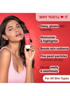 Dot & Key Strawberry Dew Strobe Cream For Face Skin Radiance Cream | Moisturizer & Highlighter For Face | For Dewy Glazed Instant Glow | Boosts Hydration | For All Skin Types | For Women & Men | 30Ml  - Image 2