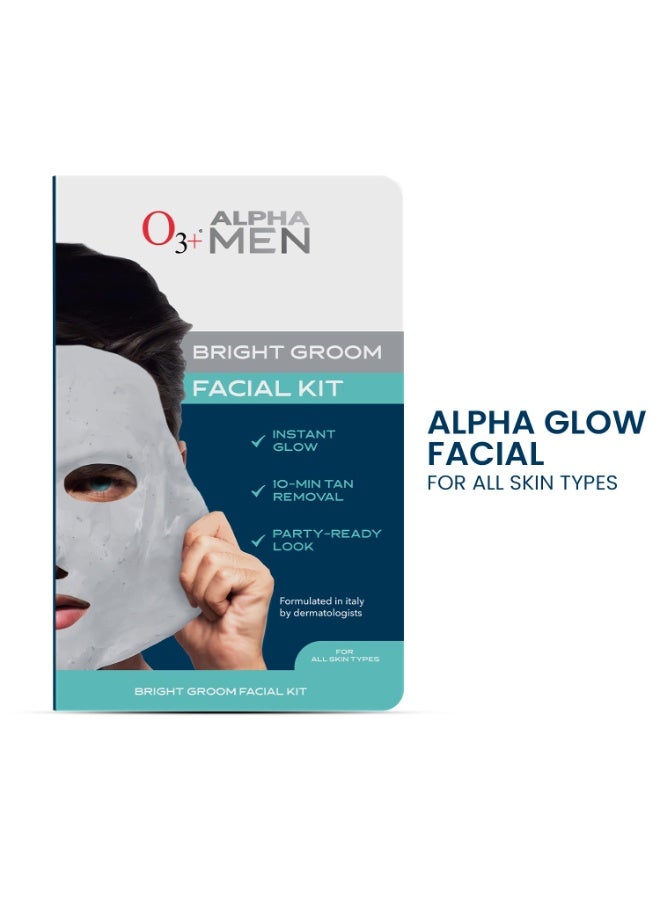 O3+ Alpha Men Bright Groom Facial Kit - Image 4