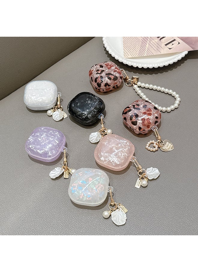 Generic - Shell Leopard Print For Galaxy Buds2pro Samsung FE Bluetooth Headset Protective Cover Live Soft Case-color:color-Applicable Models:Galaxy Buds2Pro/FE/live/pro/2 - Image 1