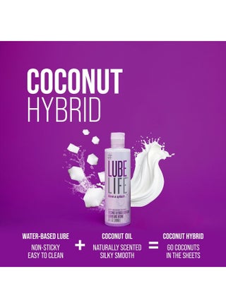 Lube Life Coconut Hybrid Lubricant, Water-Based & Coconut Oil Massage and  Lube for Men, Women & Couples, 8 Fl Oz | Best Price UAE | Dubai, Abu Dhabi