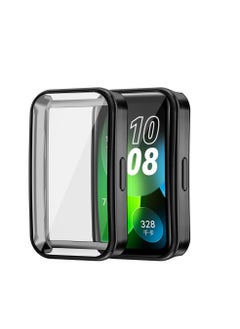Generic Case Compatible with HUAWEI Band 10 HUAWEI Band 9 HUAWEI Band 8 Smartwatch Case Accessories,All Around Soft TPU Full Protective Case Cover for Huawei Band 10/9/8,Black  - Image 4