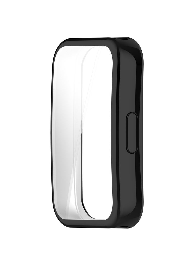 Case Compatible with HUAWEI Band 10 HUAWEI Band 9 HUAWEI Band 8 Smartwatch Case Accessories,All Around Soft TPU Full Protective Case Cover for Huawei Band 10/9/8,Black  - Image 3