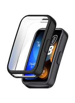 Generic Case Compatible with HUAWEI Band 10 HUAWEI Band 9 HUAWEI Band 8 Smartwatch Case Accessories,All Around Soft TPU Full Protective Case Cover for Huawei Band 10/9/8,Black  - Image 1
