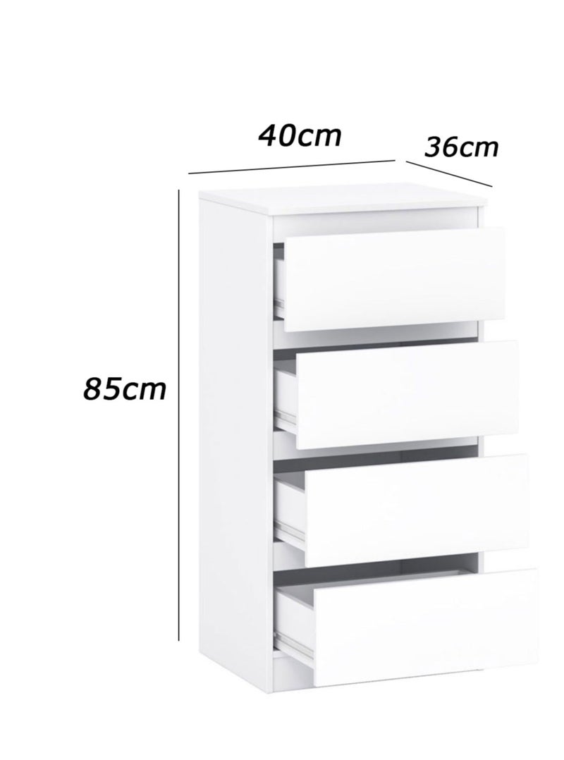 فرنتشر ستور وحدة ادراج مودرن ام دى اف - ارتفاع 85 سم - عرض 40 سم - عمق 36 سم ، من فرنتشر ستور. - Image 4
