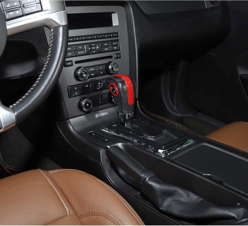 Jimen Gear Shift Knob Cover Trim for Ford Mustang 2010-2014 - Image 5