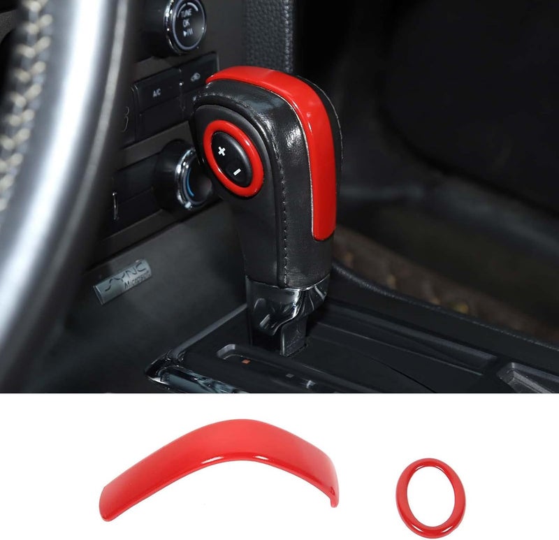 Jimen Gear Shift Knob Cover Trim for Ford Mustang 2010-2014 - Image 1