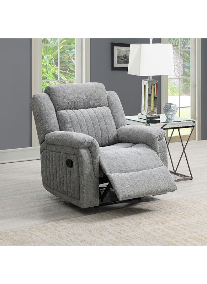 Home Box Home Box Griffen 1-Seater Recliner Fabric Sofa Grey 94 x 100 x 95.5 cm 