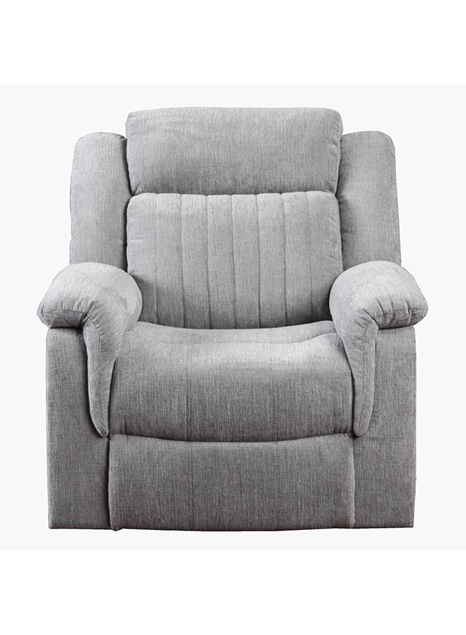 Home Box Griffen 1-Seater Recliner Fabric Sofa Grey 94 x 100 x 95.5 cm - Image 2
