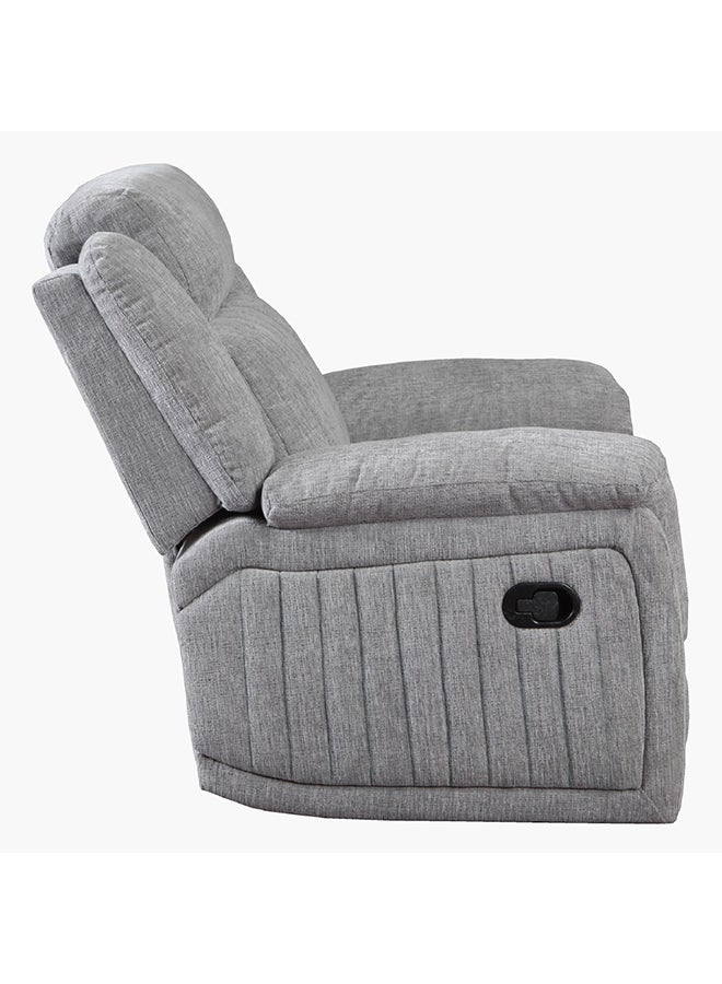 Home Box Griffen 1-Seater Recliner Fabric Sofa Grey 94 x 100 x 95.5 cm - Image 4