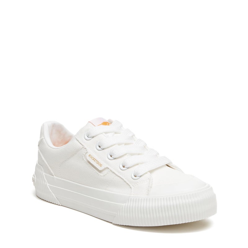 Rocket Dog Jr Cheery Sneaker, White, 3 US Unisex Little Kid - Image 1