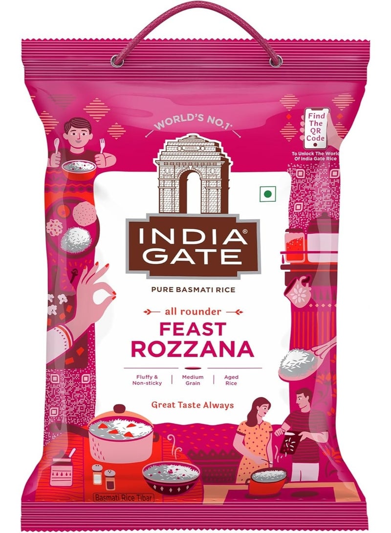 إنديا جايت فيست روزانا أرز بسمتي 5 كيلو - Image 1