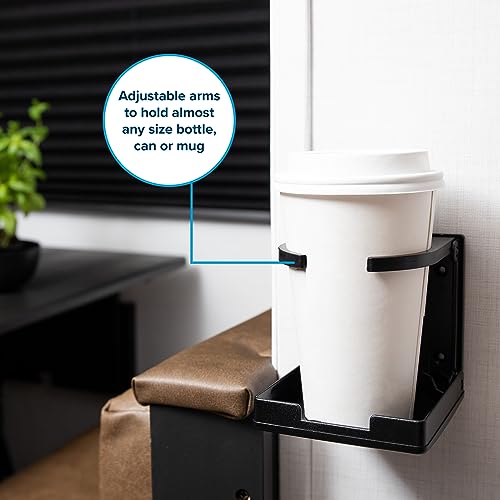 Camco Camper/RV Drink Holder - Features Adjustable Space-Saving Design & Holds Almost Any Size Mug, Cup, Bottle or Can - Extra Cup Holder for Cars, Trucks, RVs, Vans, Boats, and More - Black (44044) - Image 2