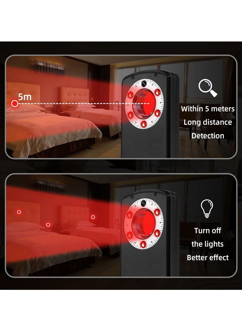 SYOSI - Hidden Camera Detector, Portable Anti Spy Wireless Signal Scanner, Infrared Camera Detector, Listening Device Detector for Home, Office, Travel, Car - Image 1