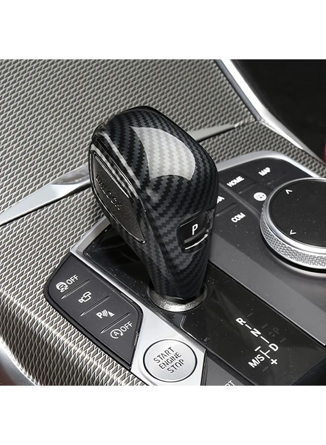 غطاء مقبض ناقل الحركة من ألياف الكربون لتزيين بي إم دبليو G20 G21 G01 G02 G29 G22 G23 G26 F40 F44 G42 - Image 1