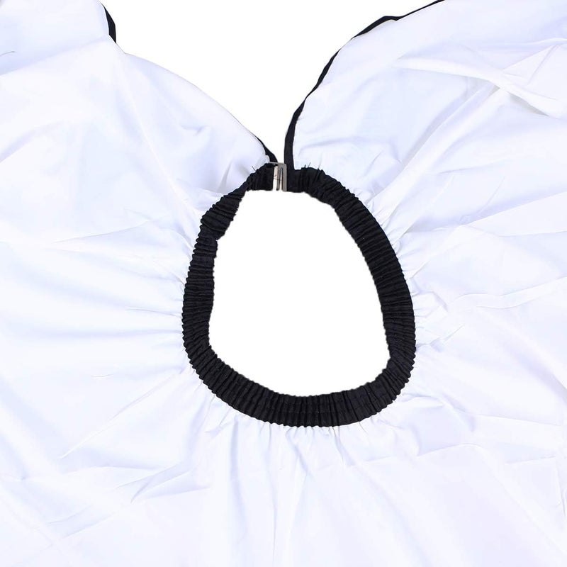 ULTNICE Salon Home Barbers Hairdressing Cape Gown with Viewing Window for Hair Cutting 62.9 * 57"(White) - Image 4