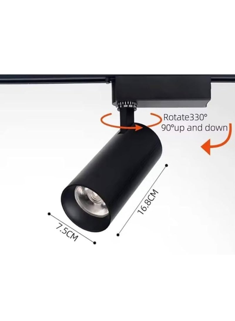 Co Sian Track 30W Black Body – Warm White 3000K Aluminum Lighting, Over 30,000 Hours of Operation, 2-Year Warranty - Image 4