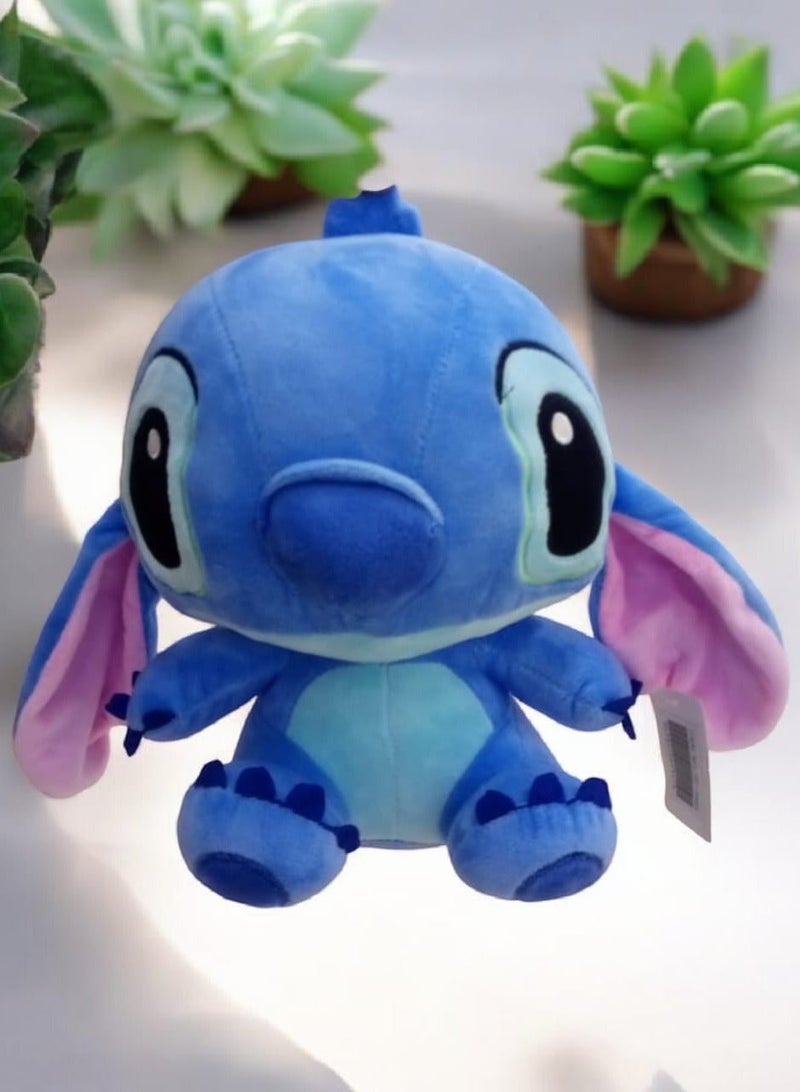 REZZOSS Plush Toy Stitch Soft Doll 11 Inch – Fluffy Blue Alien Stuffed Animal for Kids | Cute Lilo & Stitch Character Doll with Big Ears | Soft Cuddly Bedtime Pillow Buddy | Best Birthday Gift for Boys & Girls - Image 2