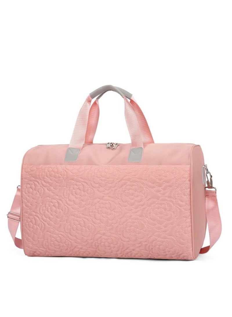 دوركو زهرة السفر حقيبة الأمتعة قدرة كبيرة خفيفة الوزن للماء أكسفورد النسيج حقيبة الكتف متعددة الوظائف ، ومناسبة للجنسين ممارسة اللياقة البدنية والتدريب على السفر - Image 1