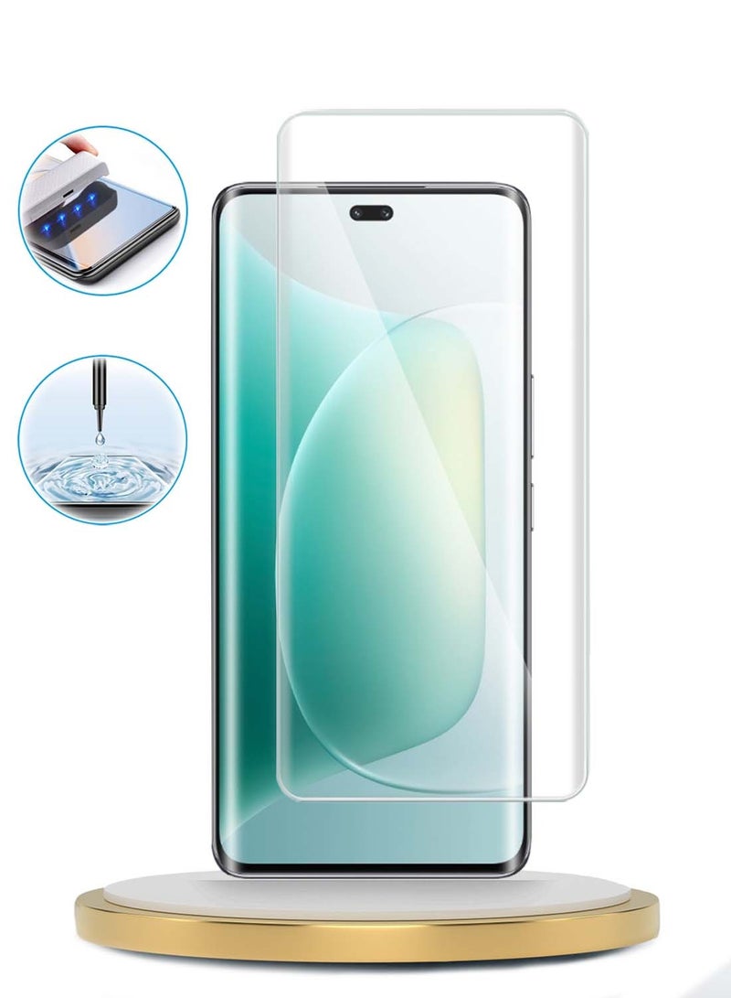 Wtech Honor 300 Ultra 5G 2024 Premium Curved Edges UV Full Glue Full Cover Tempered Glass Screen Protector (MSGUCN) - Clear - Image 4
