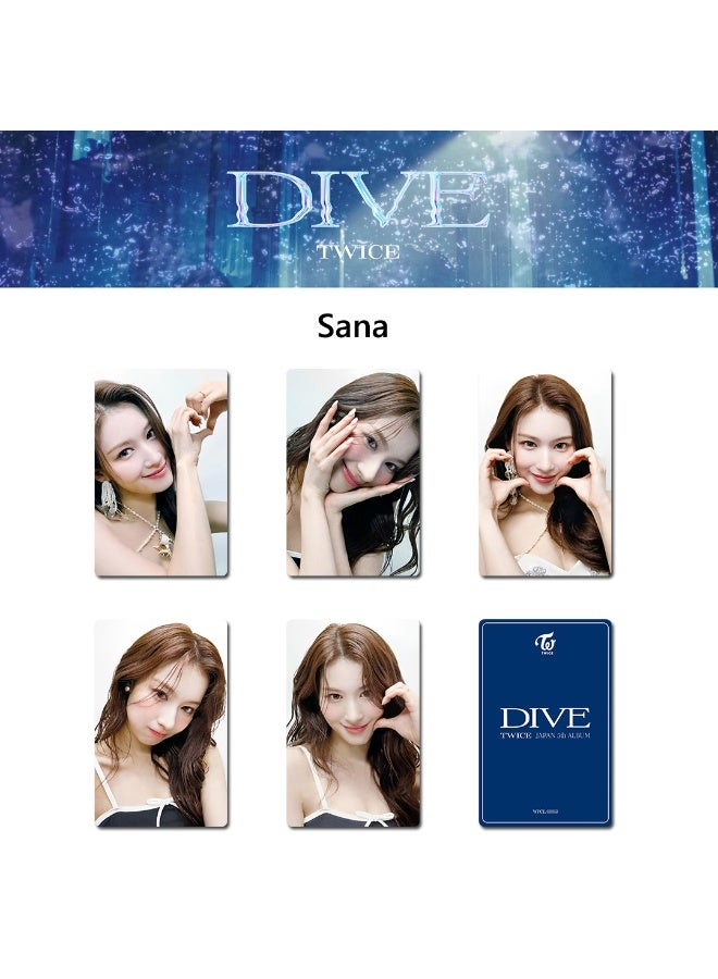 NIBEMINENT 5 Pcs Kpop TWICE DIVE Lomo Cards Card For Fans Collection Gifts - Image 1