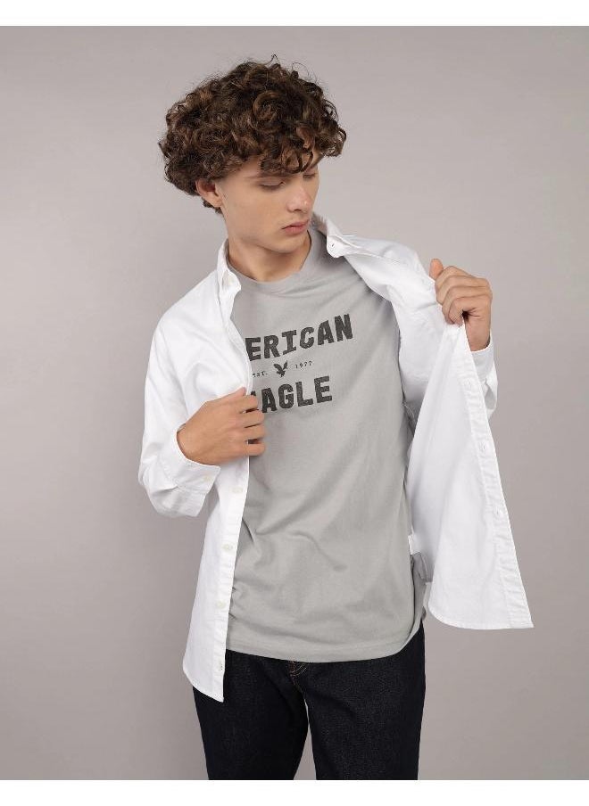 American Eagle - AE Slim Fit Everyday Oxford Button-Up Shirt - Image 1