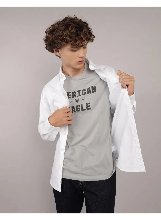 امريكان ايجل AE Slim Fit Everyday Oxford Button-Up Shirt