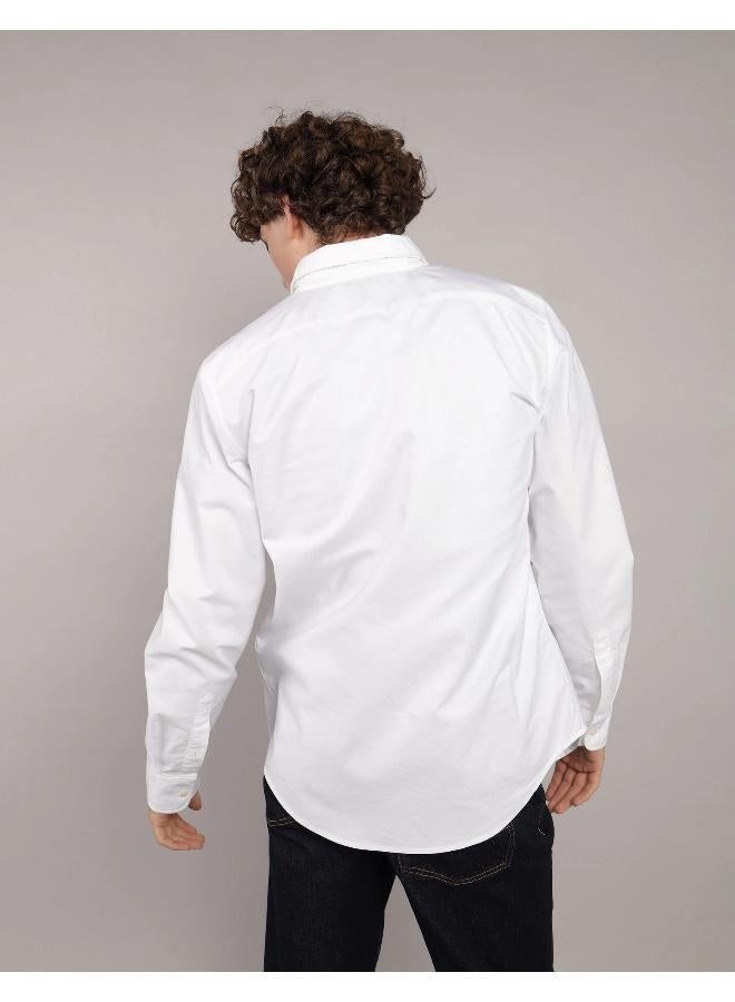 American Eagle AE Slim Fit Everyday Oxford Button-Up Shirt - Image 4