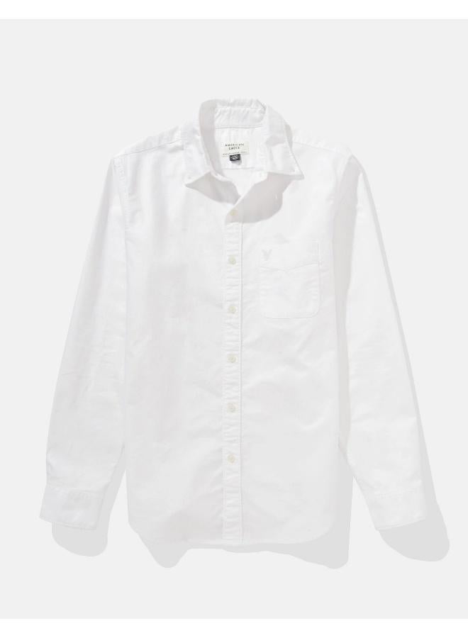 American Eagle AE Slim Fit Everyday Oxford Button-Up Shirt - Image 3