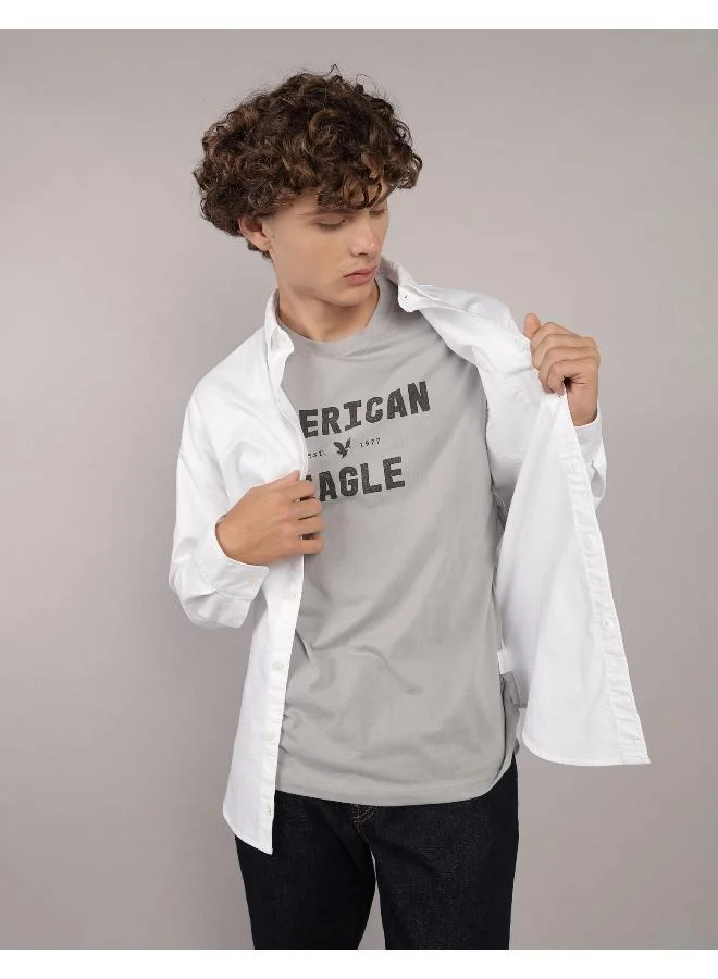 امريكان ايجل قميص أكسفورد بأزرار بقصة ضيقة للاستخدام اليومي