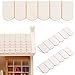 ifundom 24pcs Dollhouse Tiles Dollhouse Roof Tiles Model Unfinish Wooden Miniature Roof Decoration Mini Fish Scale Cedar Shingles Bricks for Doll House - Image 2