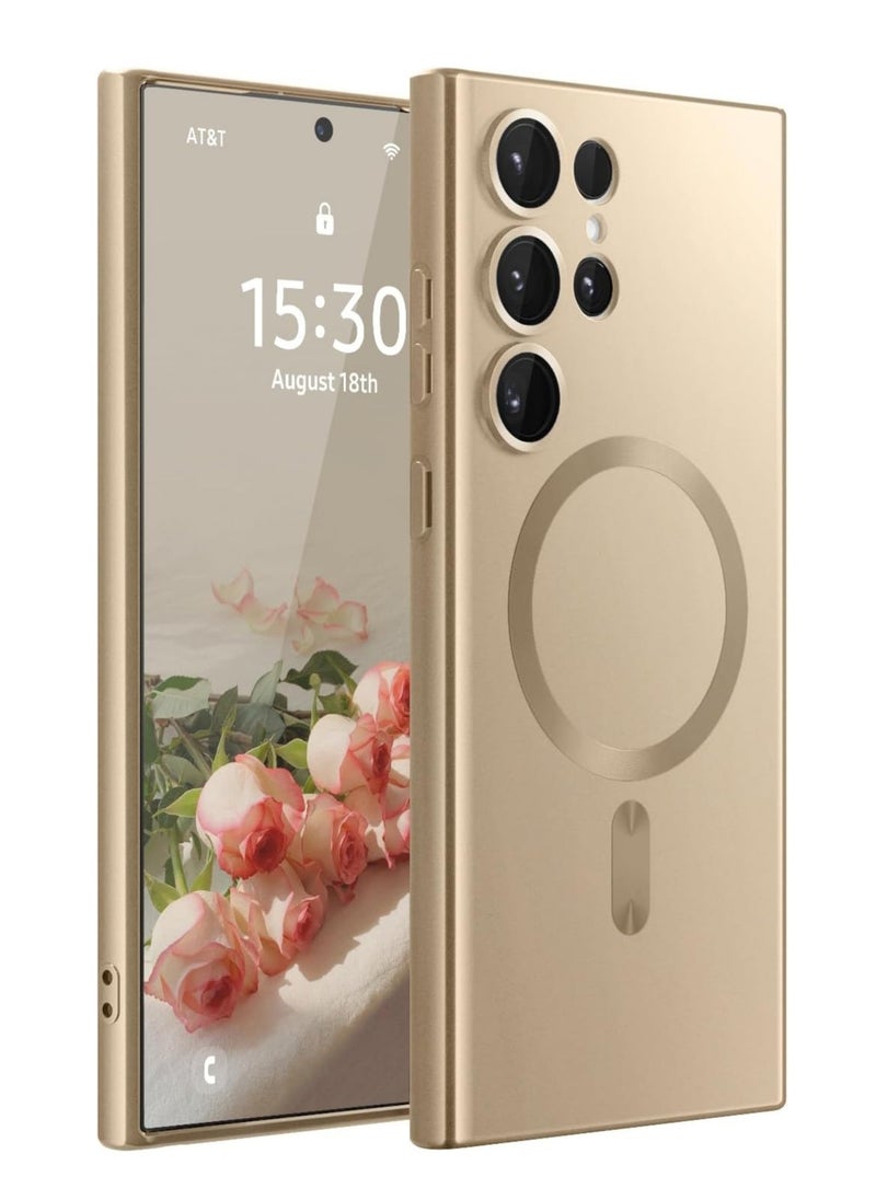 Samsung Galaxy S24 Ultra Case Cover Magnetic Case Compatible with Wireless Charging | Slim u0026 Thin Shockproof Protective Cover for 6.8-inch Galaxy S24 Ultra | Durable Drop-Resistant Magnetic Clos - Image 1