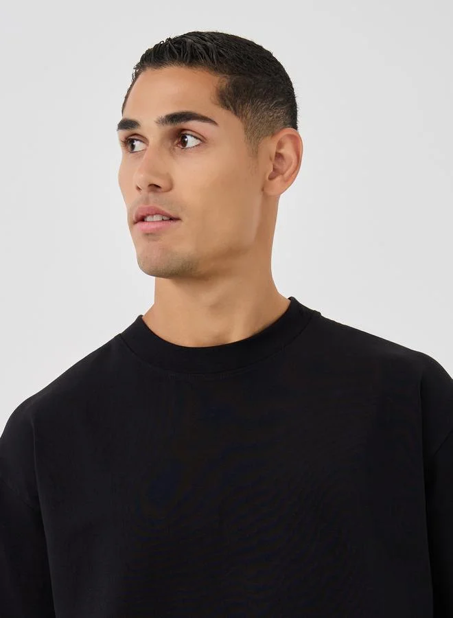 Styli Styli Solid Oversized Round Neck T-Shirt
